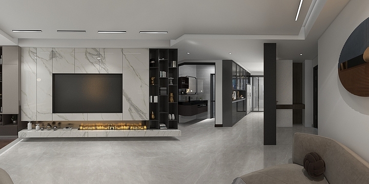 黄晓阳高端室内设计-滨河湾1-1-703.dwg-装修设计方案