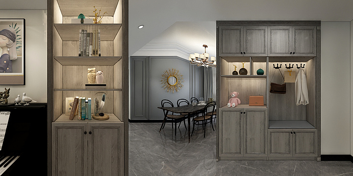 设计师杨俊清-混搭134㎡3室-装修设计方案