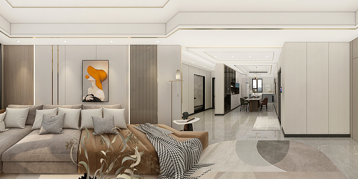 室内装饰家装效果图-城市公馆11-1-302 155-副本-装修设计方案