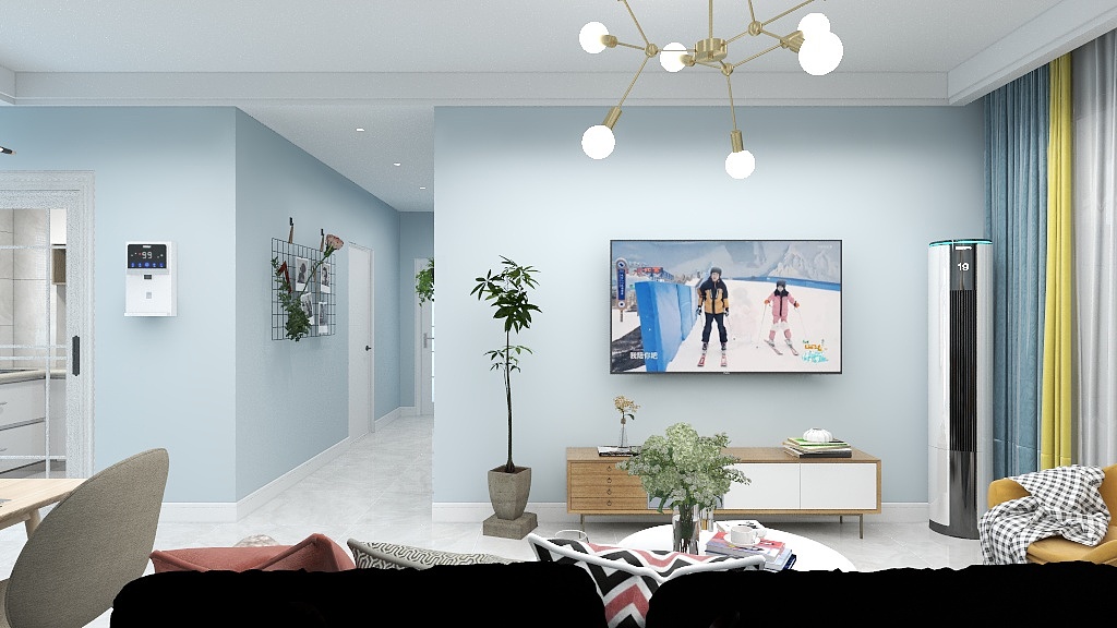 一家一首席设计师王文-德信海德公园83.00㎡A2’3室2厅1卫1厨-装修设计方案