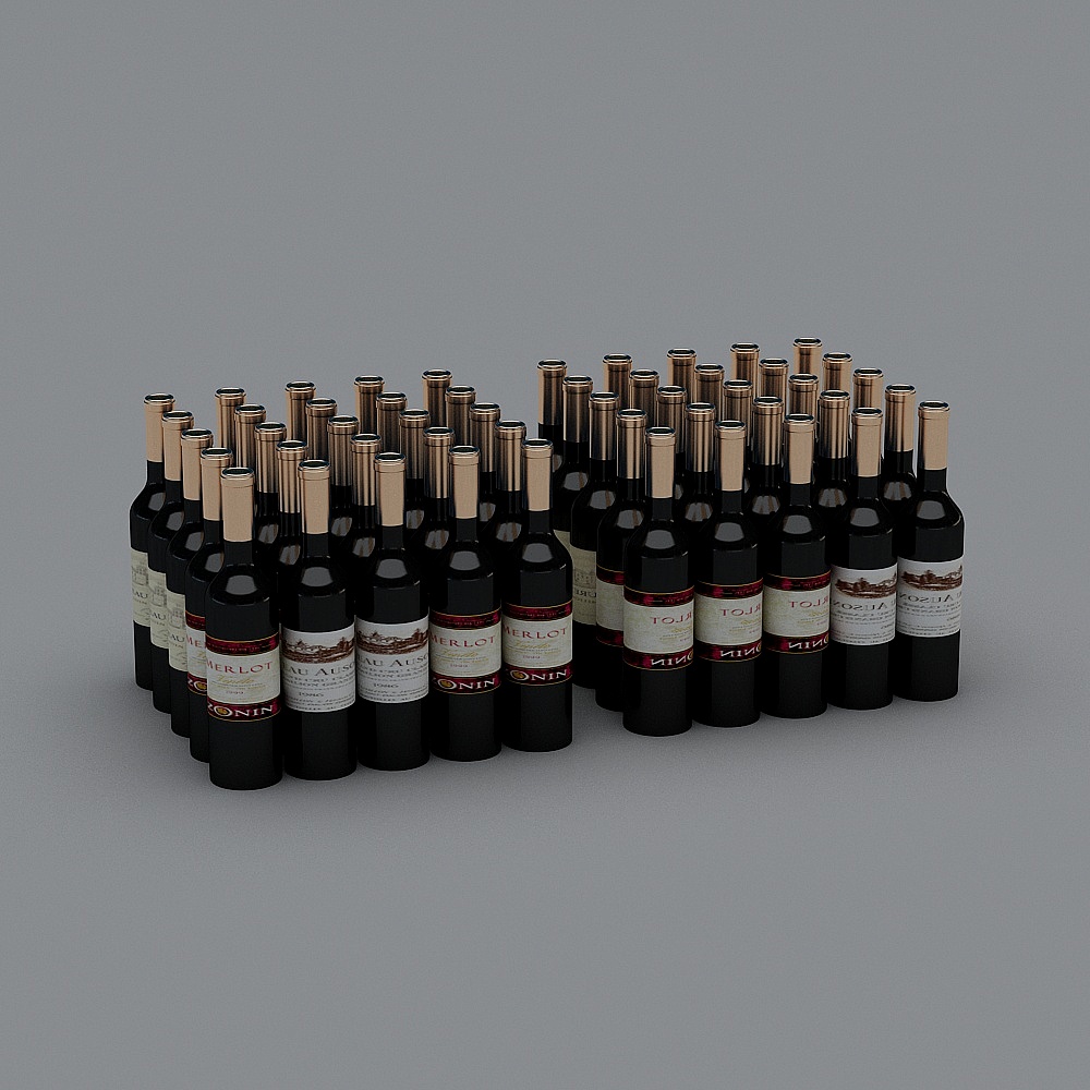 酒瓶33D模型