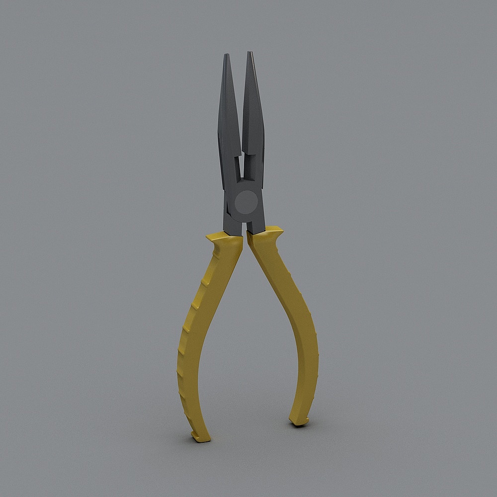 木创-尖嘴钳3D模型