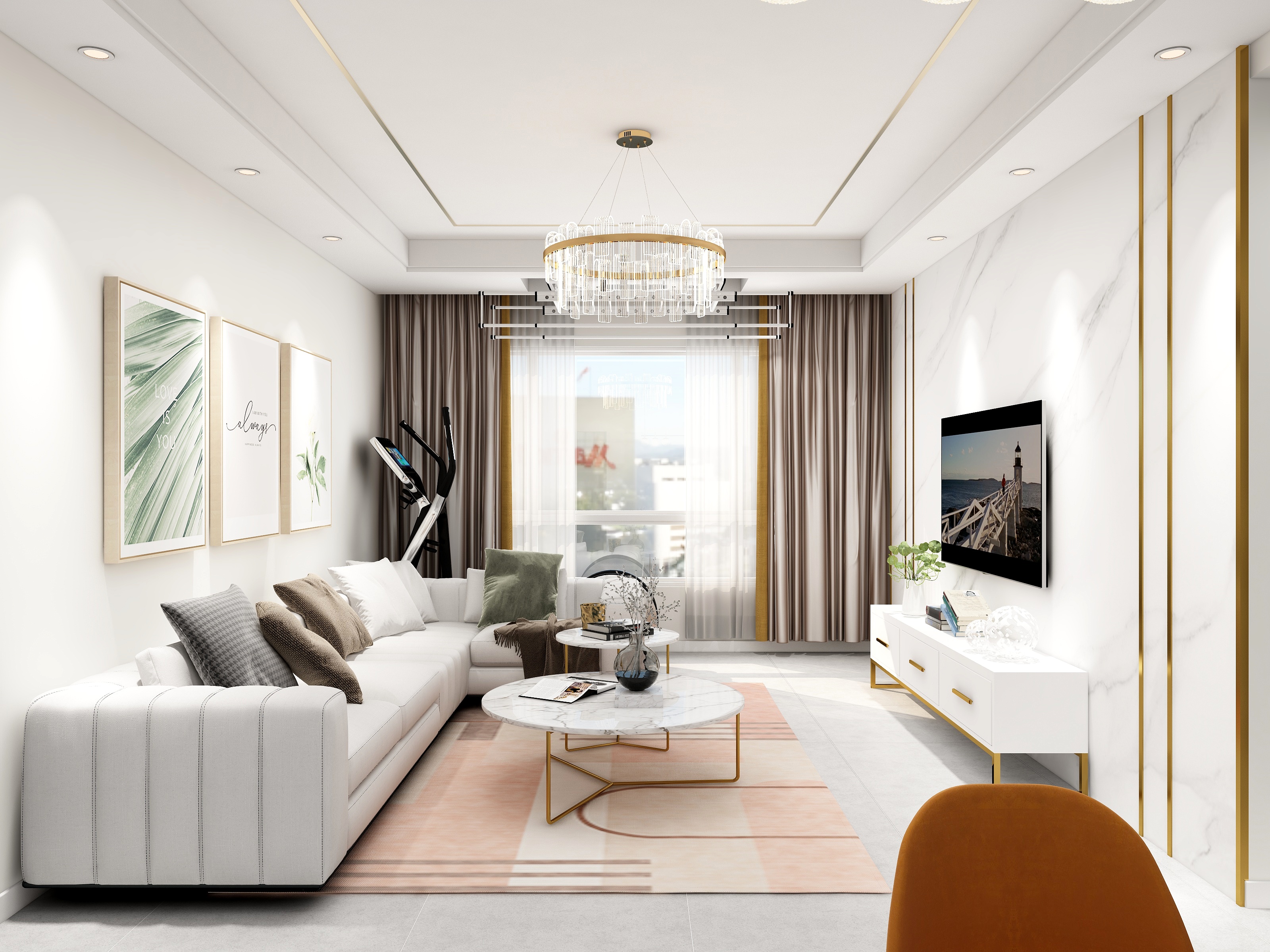 青衣设计张毅-西北师大家属院106㎡现代简约风——-装修设计方案