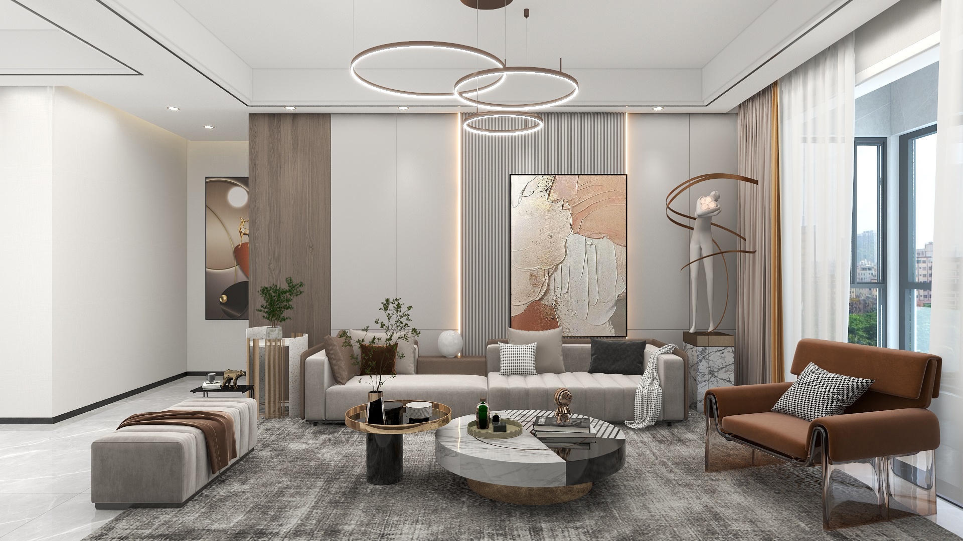 优躺设计YT-135㎡现代简约-3居室-装修设计方案