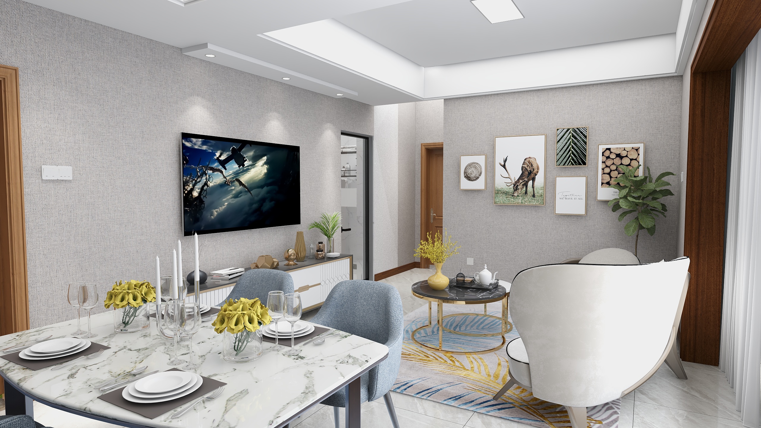 135****8978aGsD-瑞和园89.50㎡B户型3室2厅1卫-装修设计方案