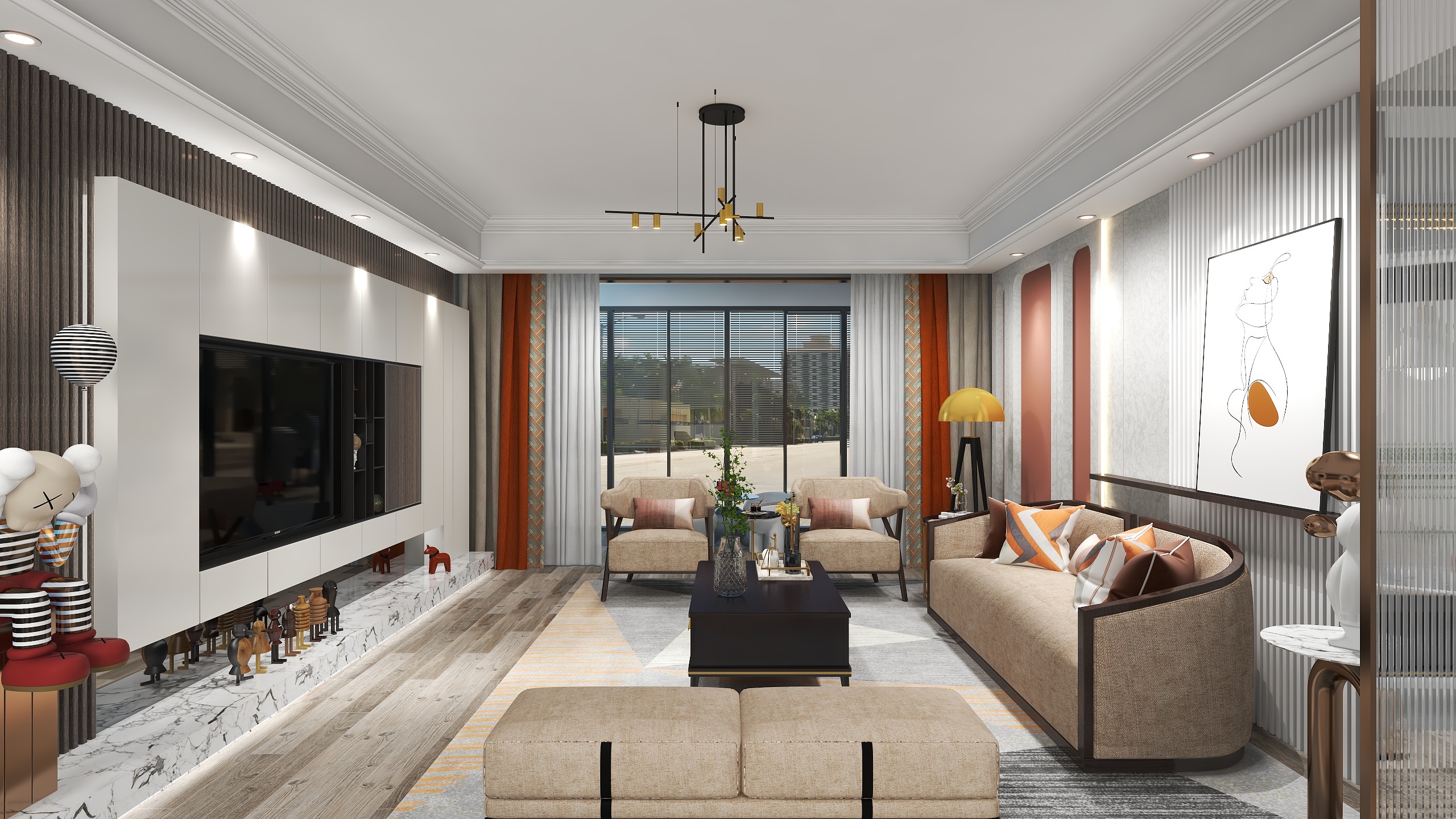 GCAPTVxA-模板副本-170平现代四房-装修设计方案