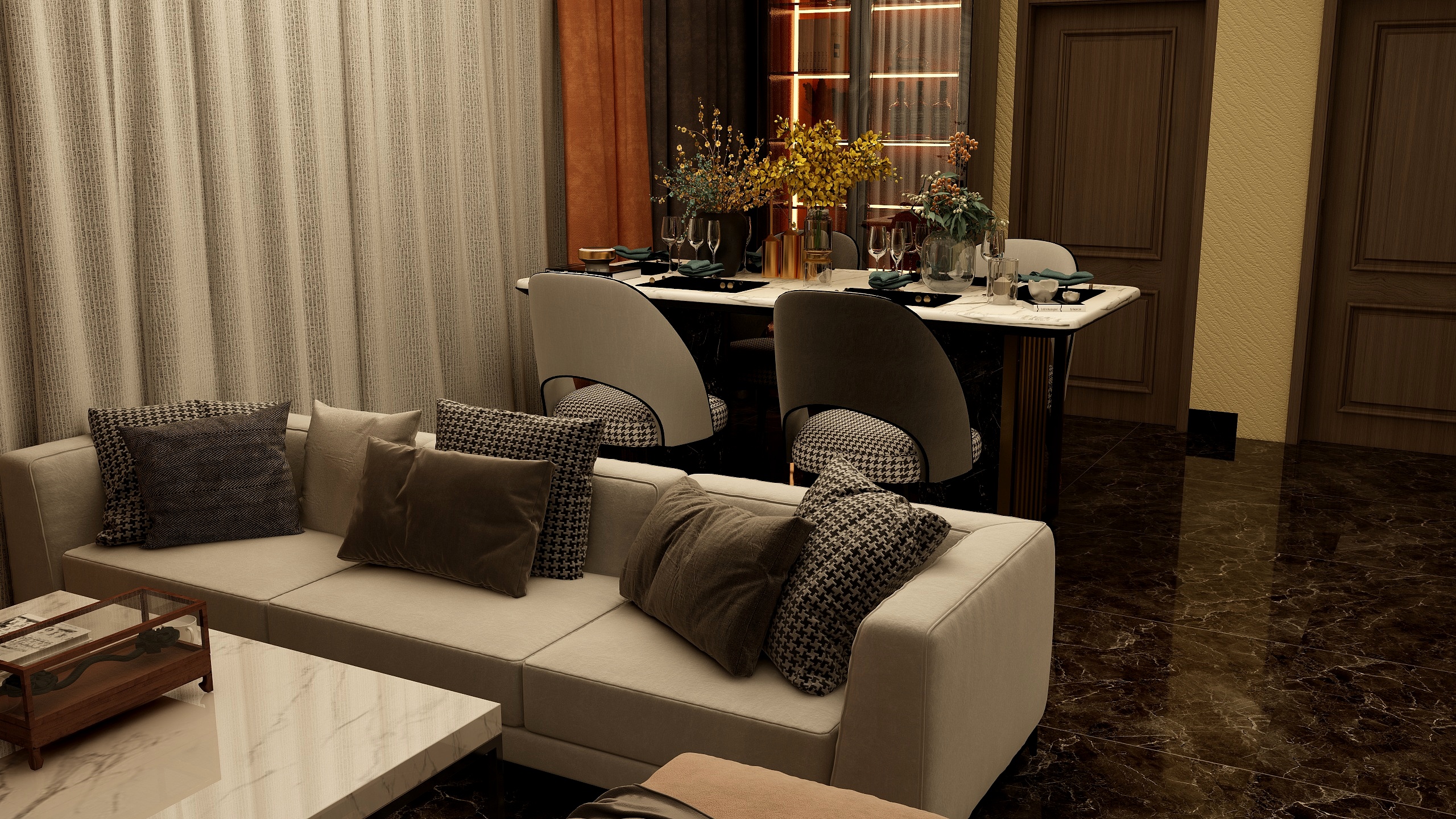 YQC168-瑞和园89.50㎡B户型3室2厅1卫-装修设计方案