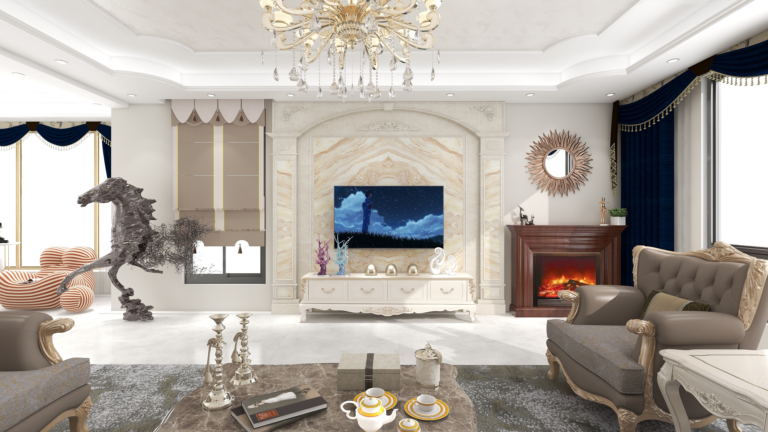 风水设计师王设计-熙和园简美-装修设计方案