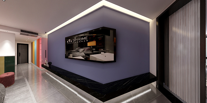 室内空间设计师王淼-炫丽公寓-装修设计方案