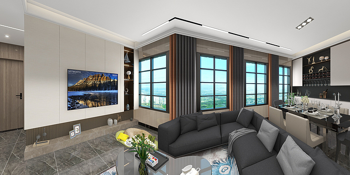 班前章-瑞和园89.50㎡B户型3室2厅1卫-装修设计方案