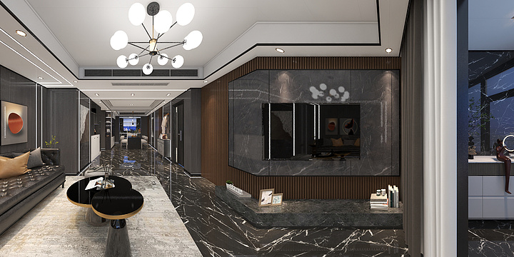 索亚大宅空间设计-意式极简-藤野-装修设计方案