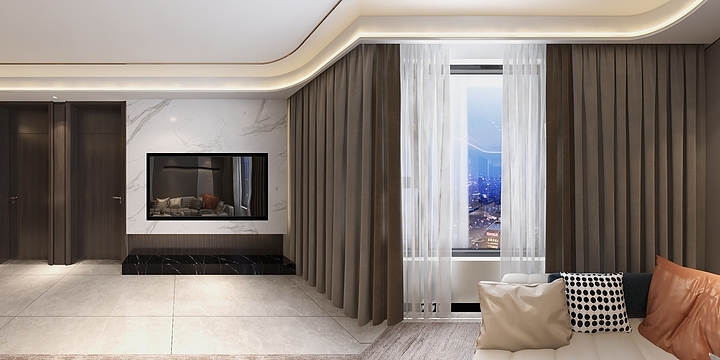 家装设计胡晓龙-半岛名邸-装修设计方案