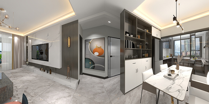 榆林铠顺弘渊装饰-凤仪兰亭陈总-装修设计方案