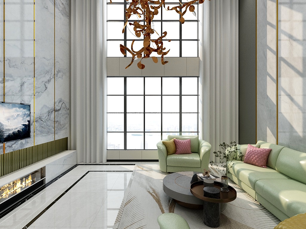 徐汇俞润装饰-丁春生-2层别墅户型-装修设计方案