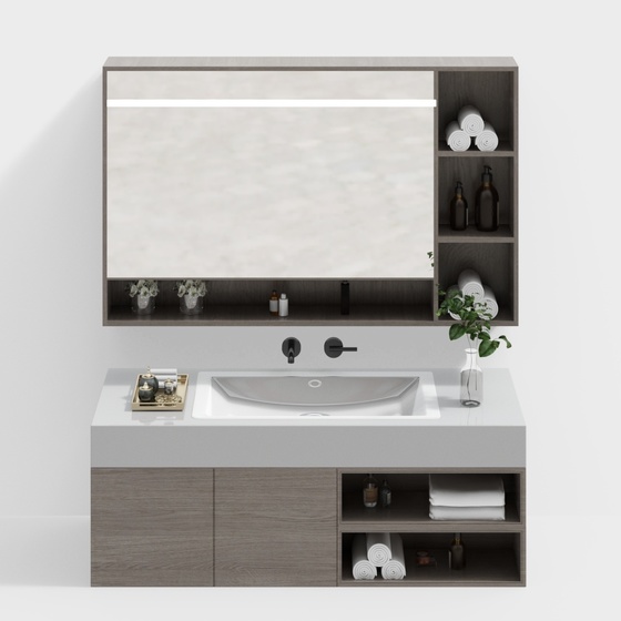 Modern Vanities,wood color