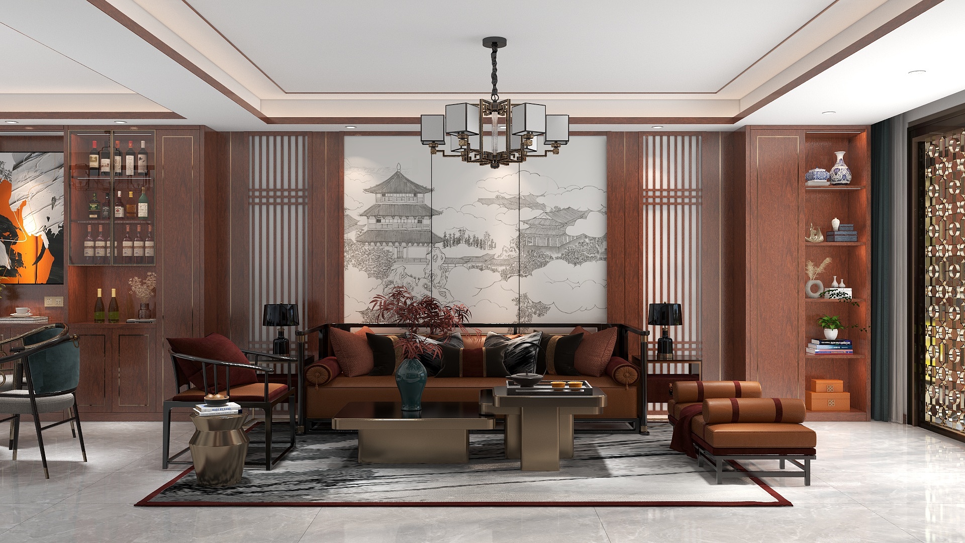 班木设计2-荣御蓝湾18-103（新中式风）-装修设计方案