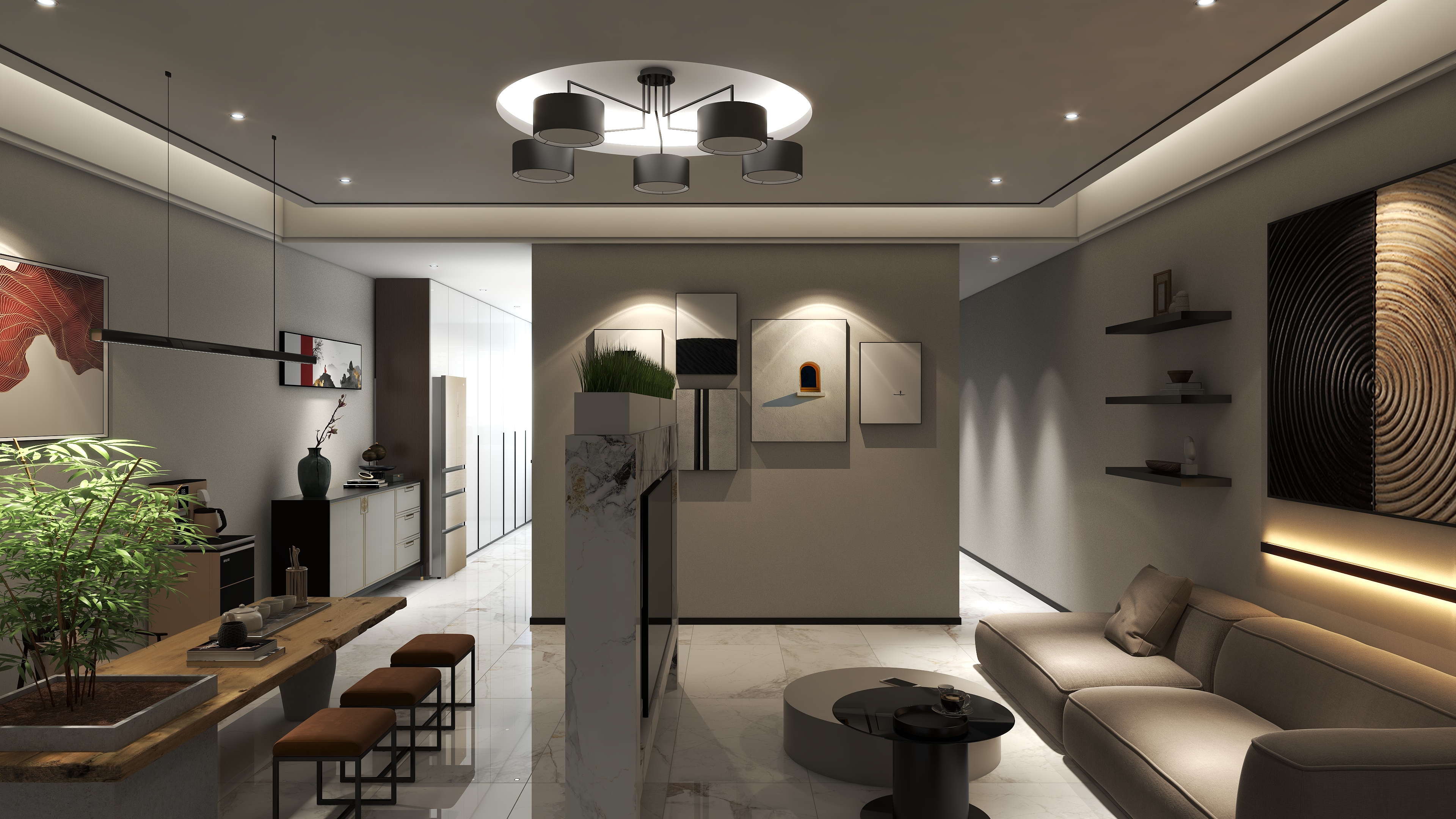 名筑装饰傅波-二楼三室-装修设计方案