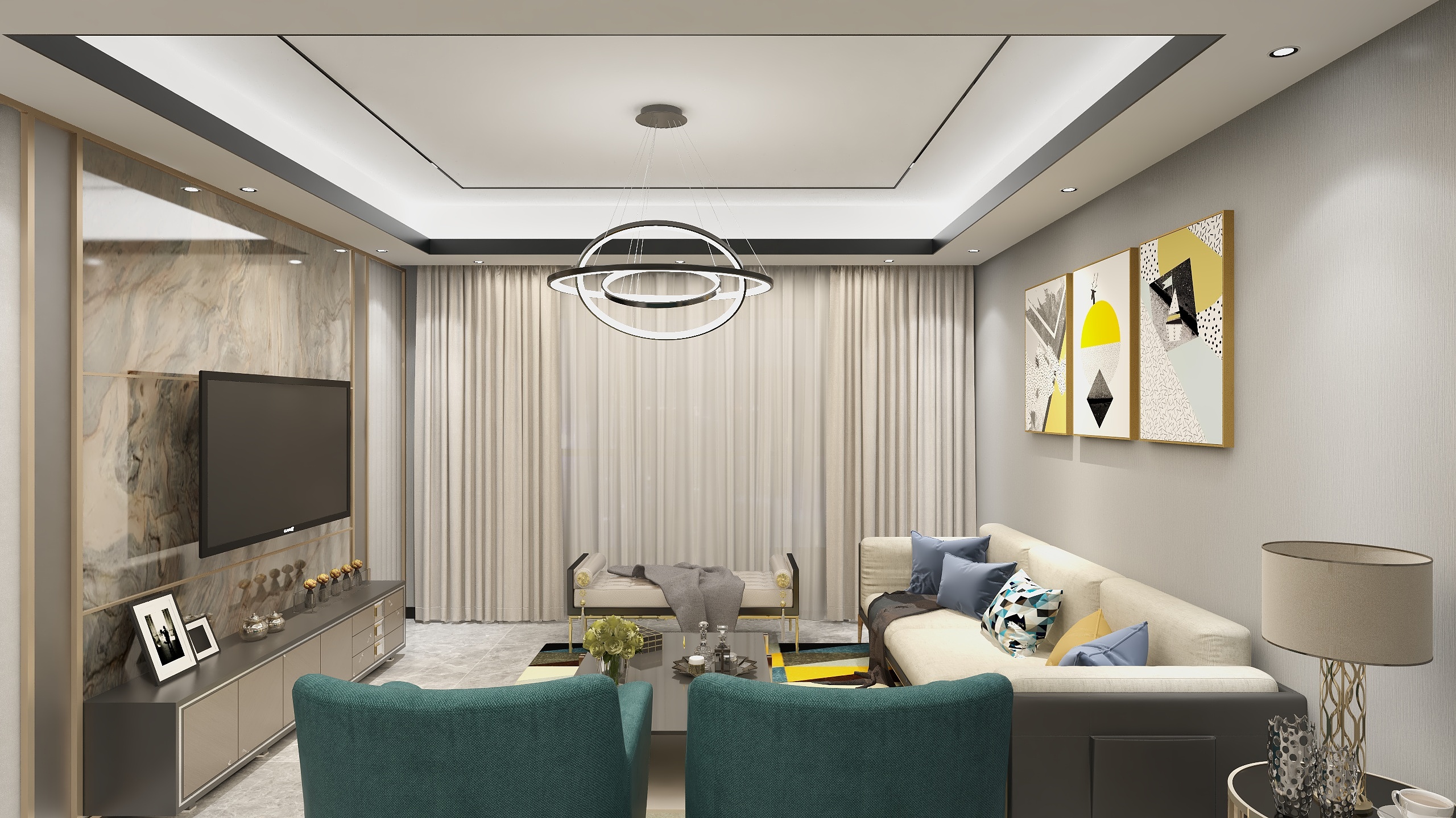 M海航-现代简约客餐厅-装修设计方案