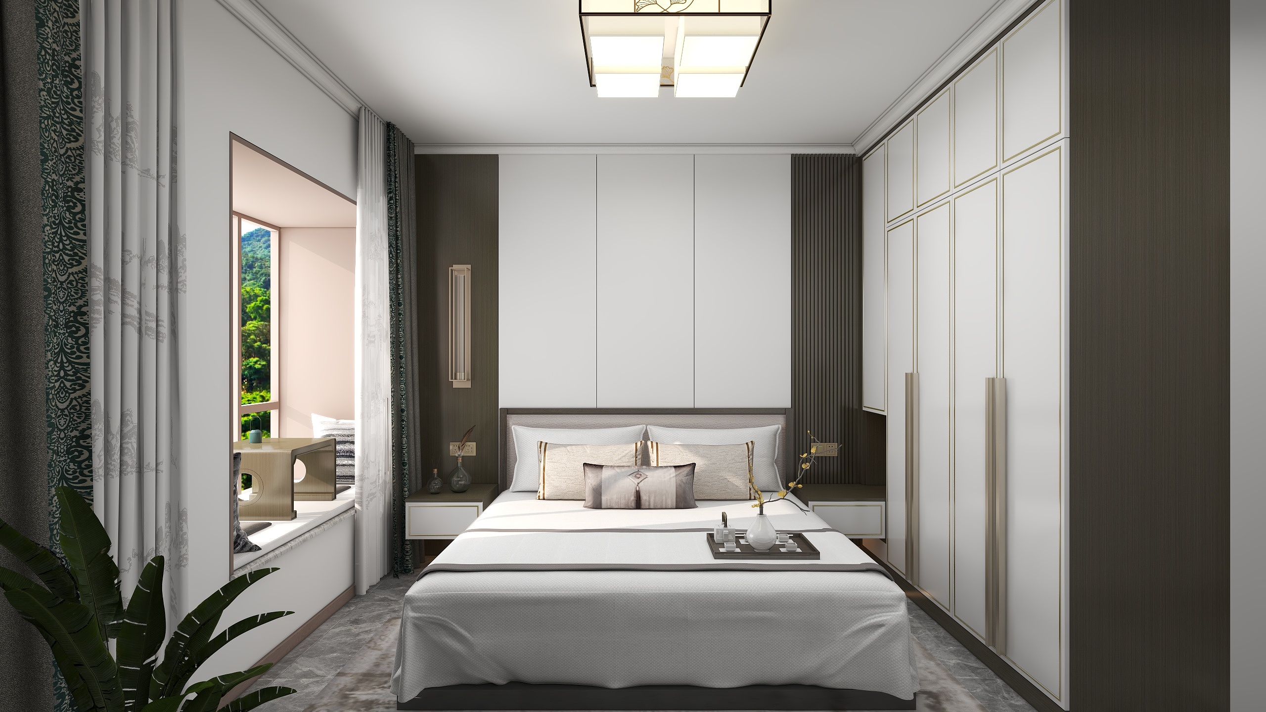 卫伟-龙记·观园4-3-802-装修设计方案