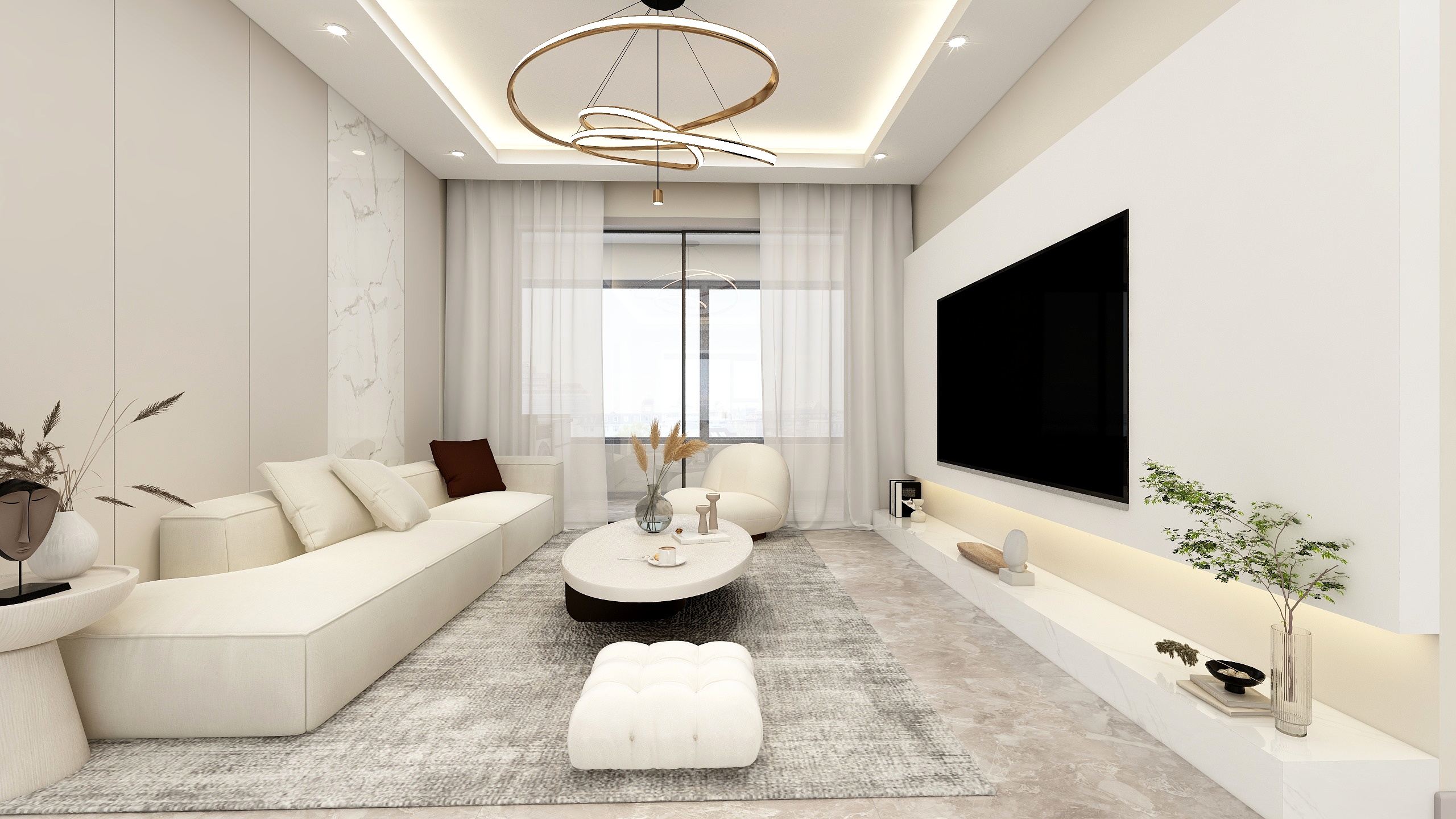 资深设计团队-129方现代简约三居室-装修设计方案