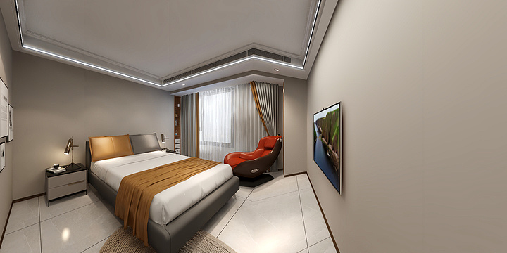 钟情设计-西城郡四期顶楼张美女.dwg-副本-装修设计方案