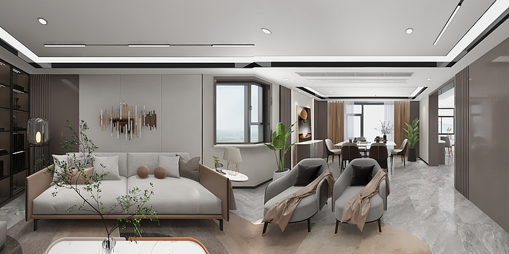 榉木-轻奢-飘鹰7-102-装修设计方案