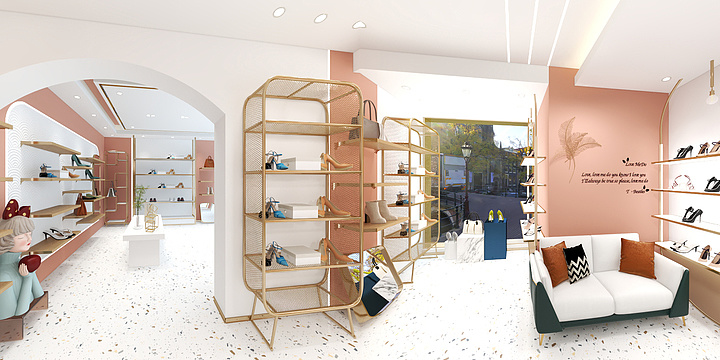 普天旒戗-小丑鱼女鞋店20220309-装修设计方案