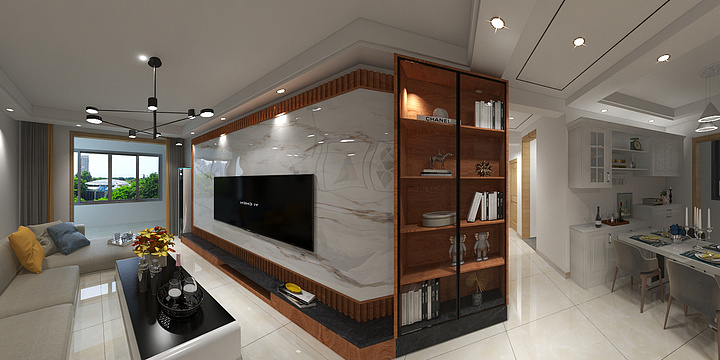 一加装饰齐朝波-书香世家22-1-903.dwg-装修设计方案