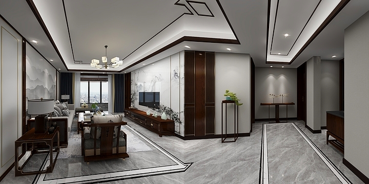 家之歌装饰-和平县-中式古典风范-装修设计方案