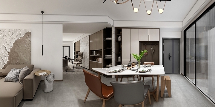 大凡設計-DAFAN·金欣家园·气和-装修设计方案