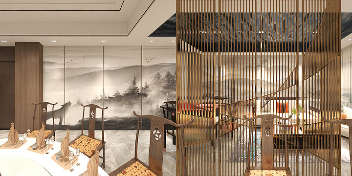 关镇铨设计--大包厢效果图.dxf-装修设计方案