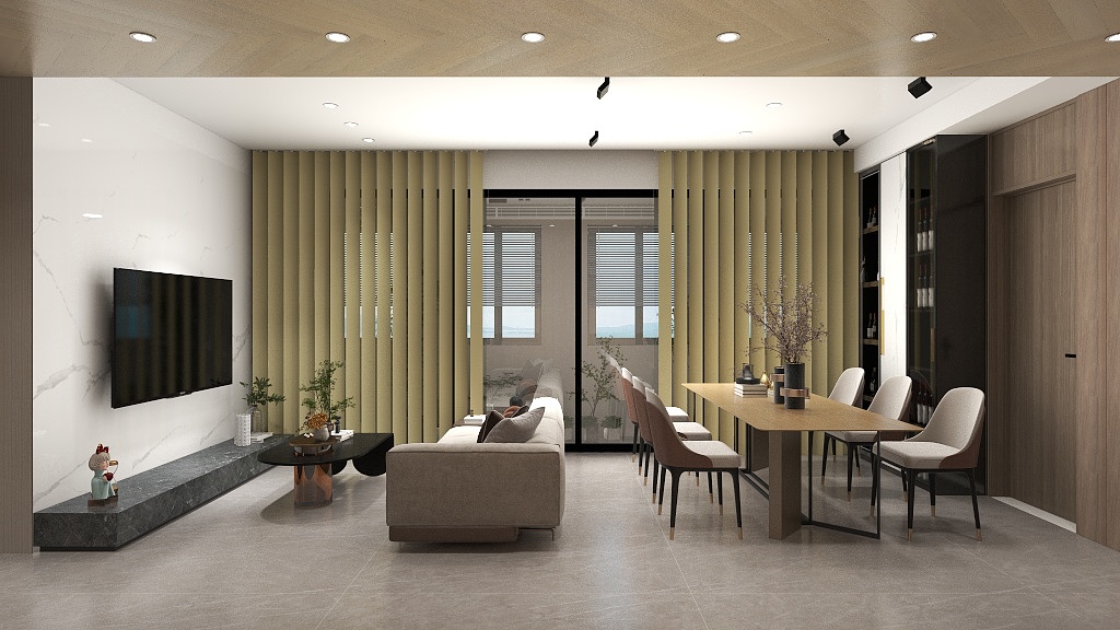 近南-瑞和园89.50㎡B户型3室2厅1卫-装修设计方案