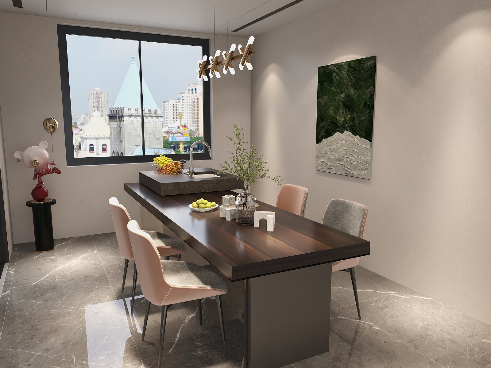 设计-刘敏-岛台装修效果图