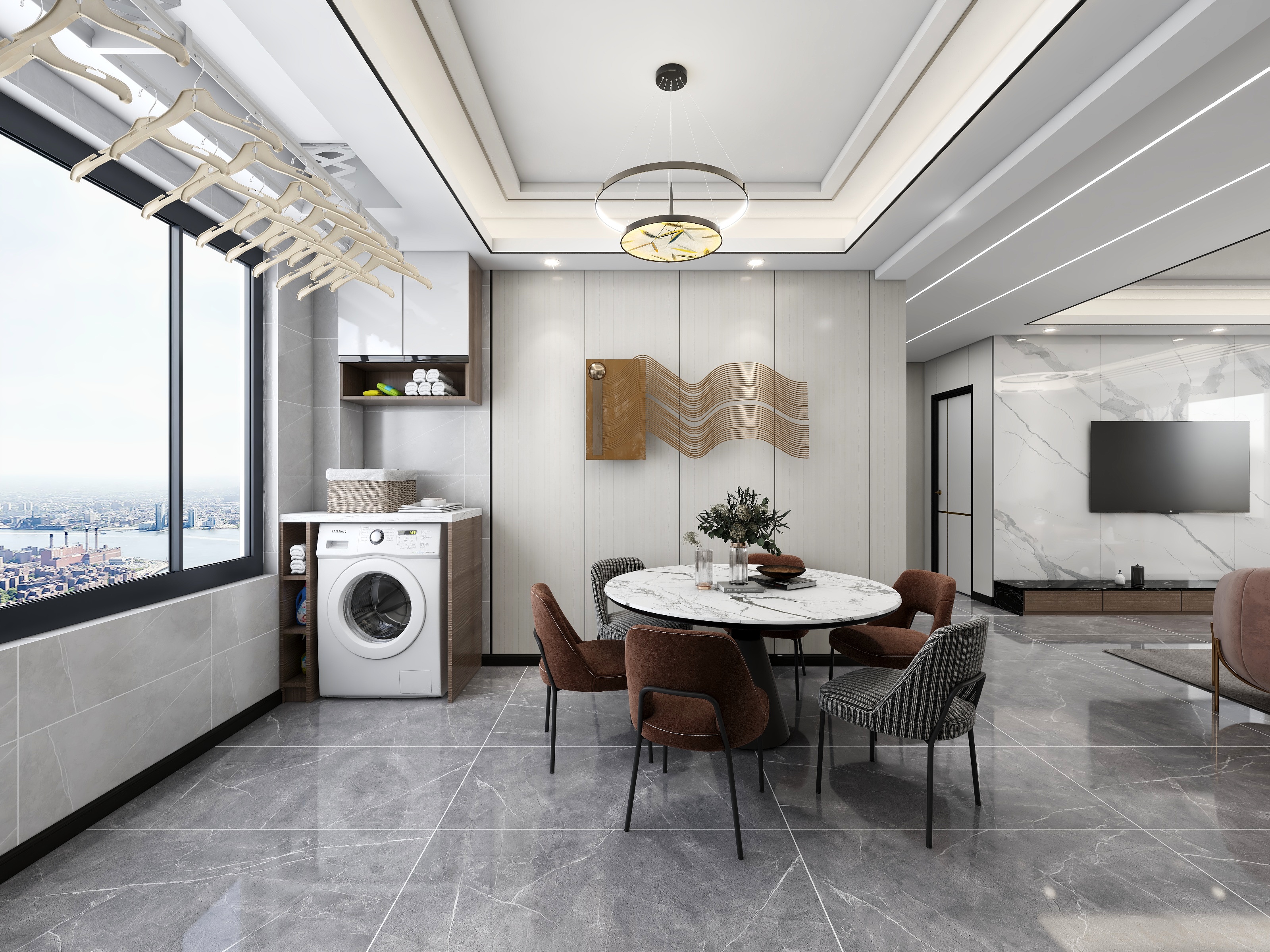 設计师王富贵-130平现代三居.dwg-装修设计方案