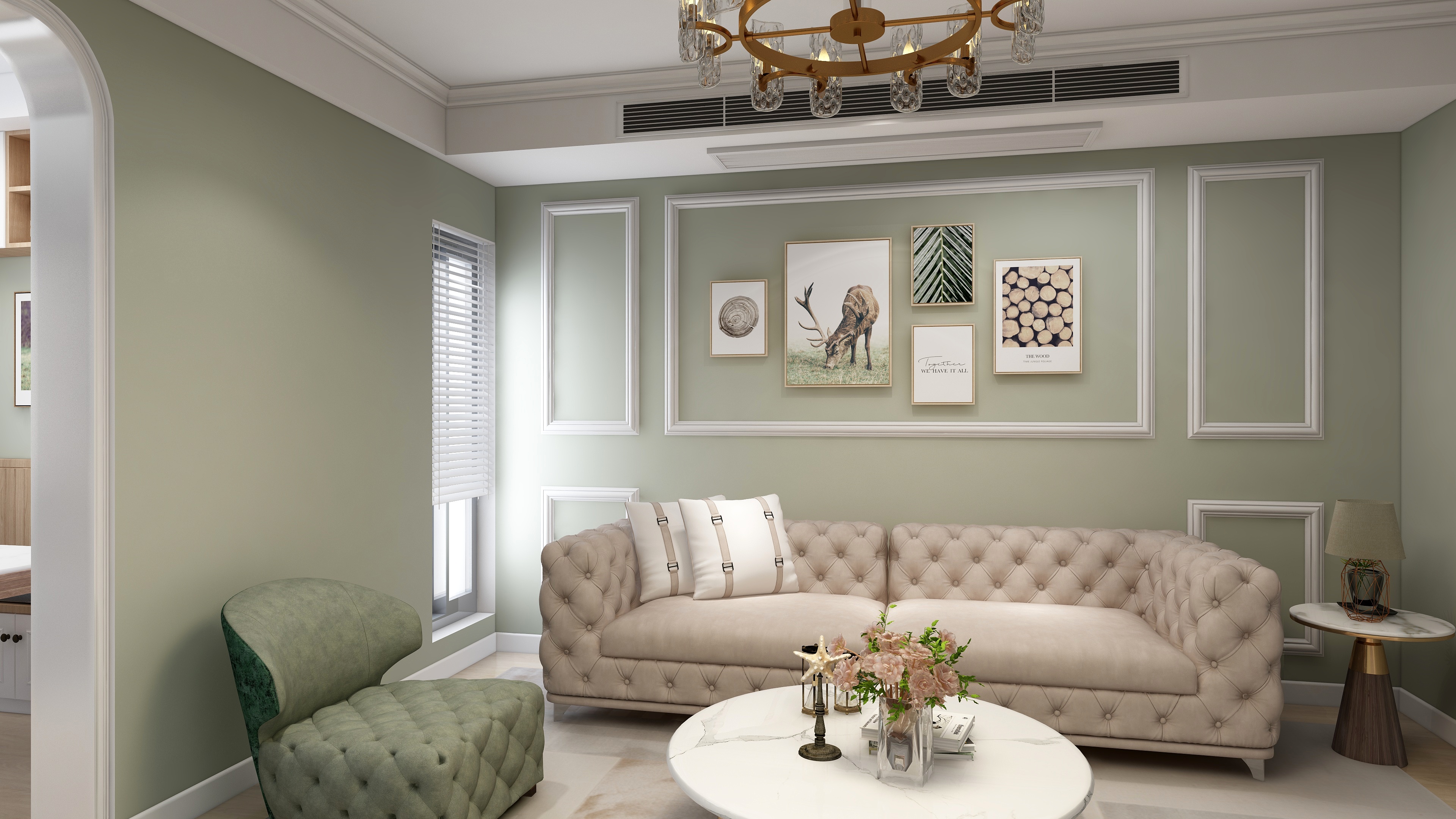 南京冠亚装饰设计有限公司4652-103平轻奢风丨温馨又浪漫装修效果图