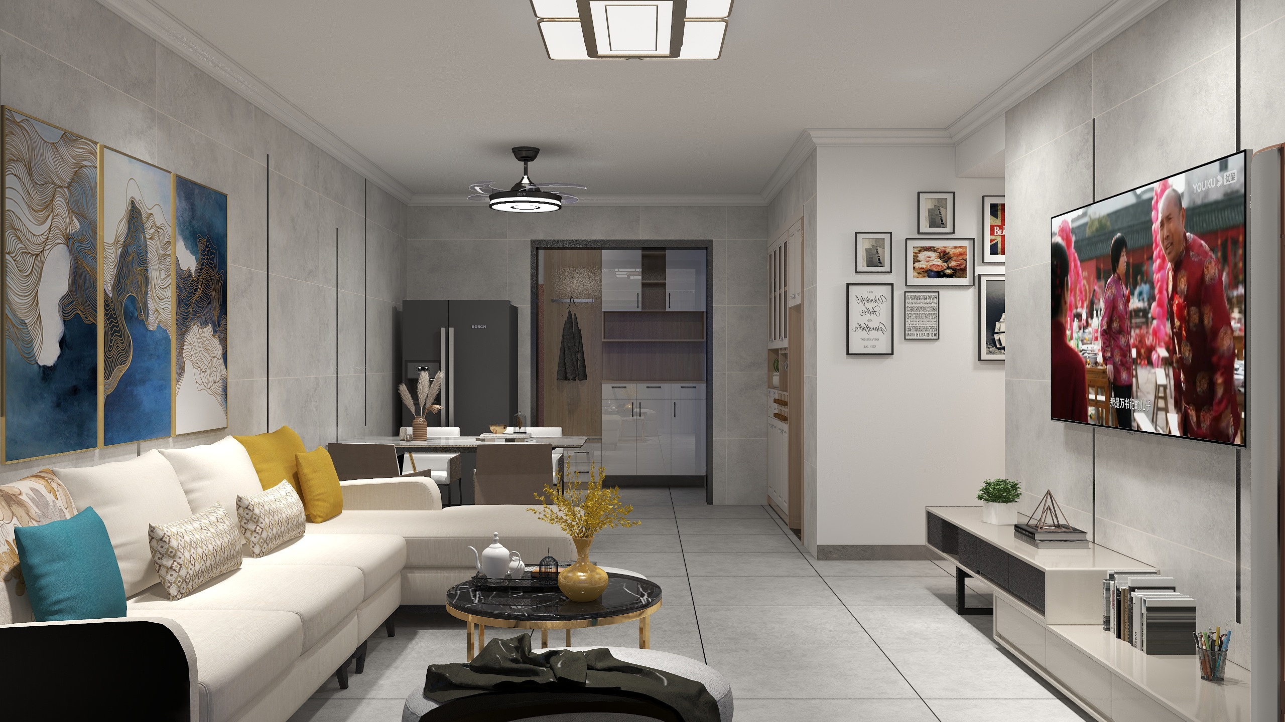 杨斌-馨园小区5栋2103房.dwg-装修设计方案