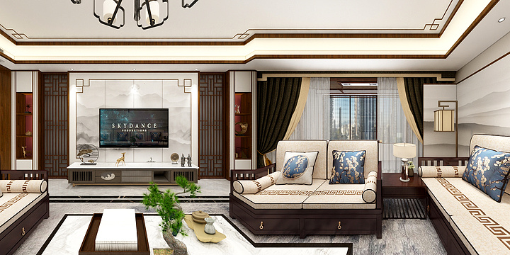 杨骐荣-新中式-装修设计方案