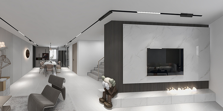 九江设计师袁-九悦湾82平方一楼-装修设计方案