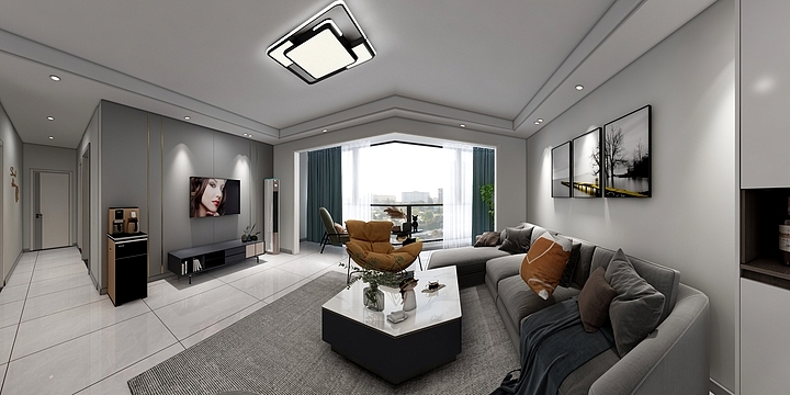 桑恬7427-翰林小区1号第二种方案-装修设计方案