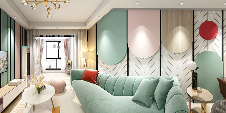 户部侍郎-德信海德公园83.00㎡A2’3室2厅1卫1厨-装修设计方案