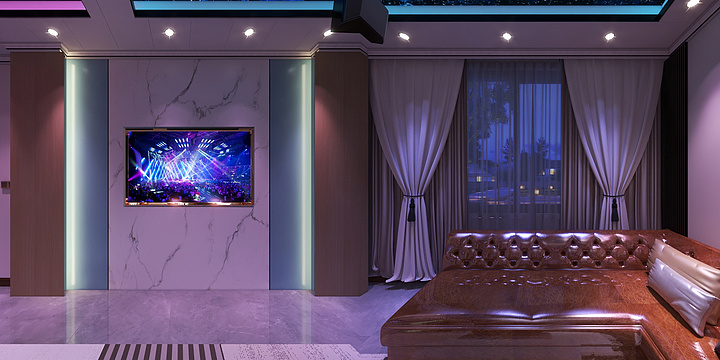 名典木饰面蜂窝板-颜总别墅KTV-装修设计方案