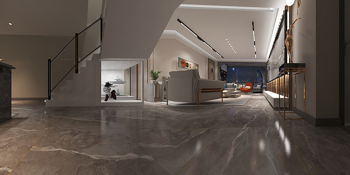 YC袁某人-黄总跃层极简轻奢-装修设计方案