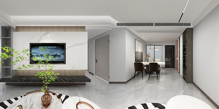 恒洋装饰设计-现代风格-装修设计方案