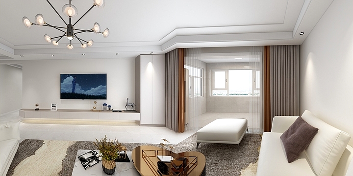 李宏伟-山河城——四居室-装修设计方案