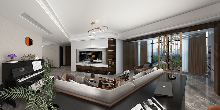 尚宸全案设计徐文达-前山澜庭120平方案3-装修设计方案