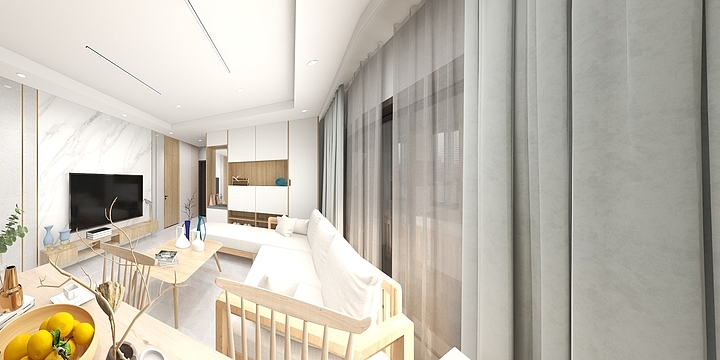 徦娤吥恠憶-瑞和园89.50㎡B户型3室2厅1卫-装修设计方案