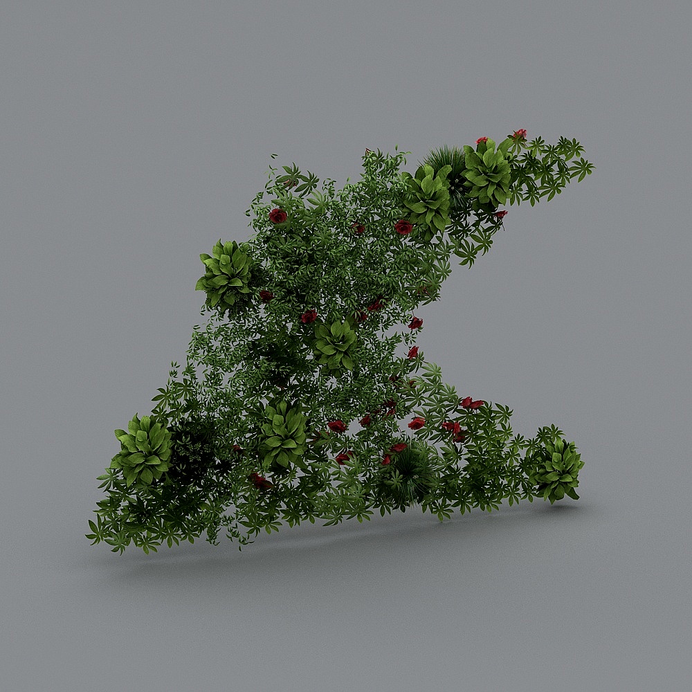 植物墙3D模型
