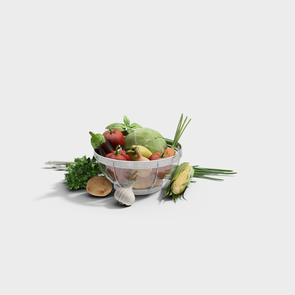 蔬菜篮-013D模型