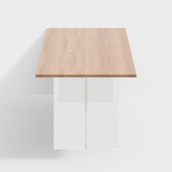 floating dining table wood surface