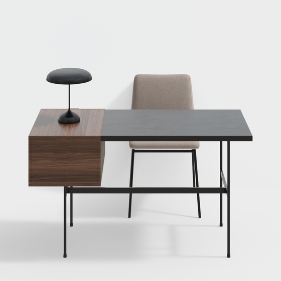 Ligne Roset Modern Desk Chair 3D Model - Chic Design